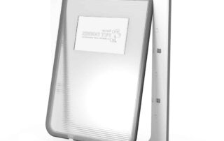 Aussie pet door WHITE L OPEN B side