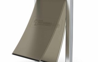 Aussie Pet Doors APD – DUAL FLAP Extra Large Premium Aluminium Framed Door – Soft Flap, Suits Glass, Timber Door, Security Screen & Wall Mount! 13 231127 Dual