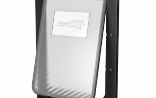 Aussie pet door BLACK L OPEN B side