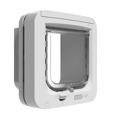 SureFlap Microchip Cat Door & Toy Dog Door 26 107sureflap microchip cat flap front bottom angled right white