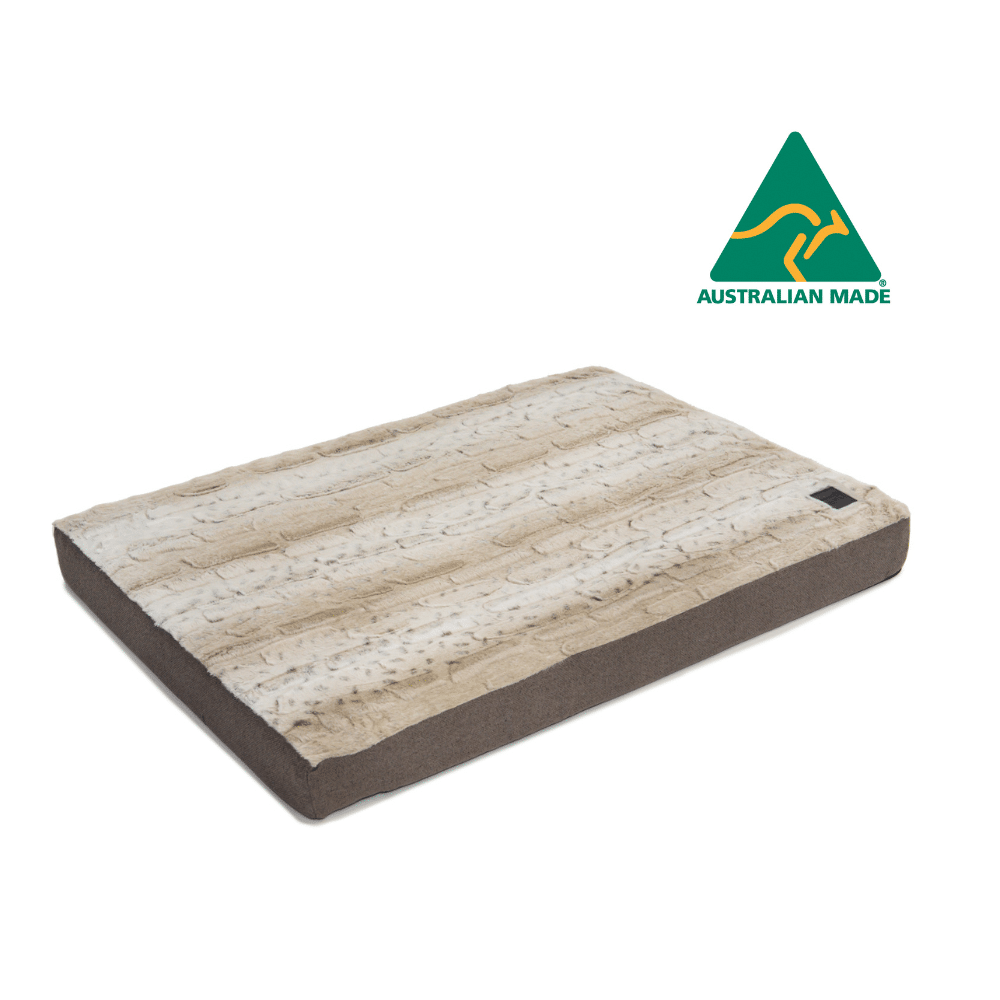 Superior Pet Goods Ortho Dog Mat Water Resistant Light Brindle Faux Fur 24 8 1