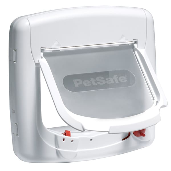 Staywell magnetic 4 way locking deluxe cat flap 1